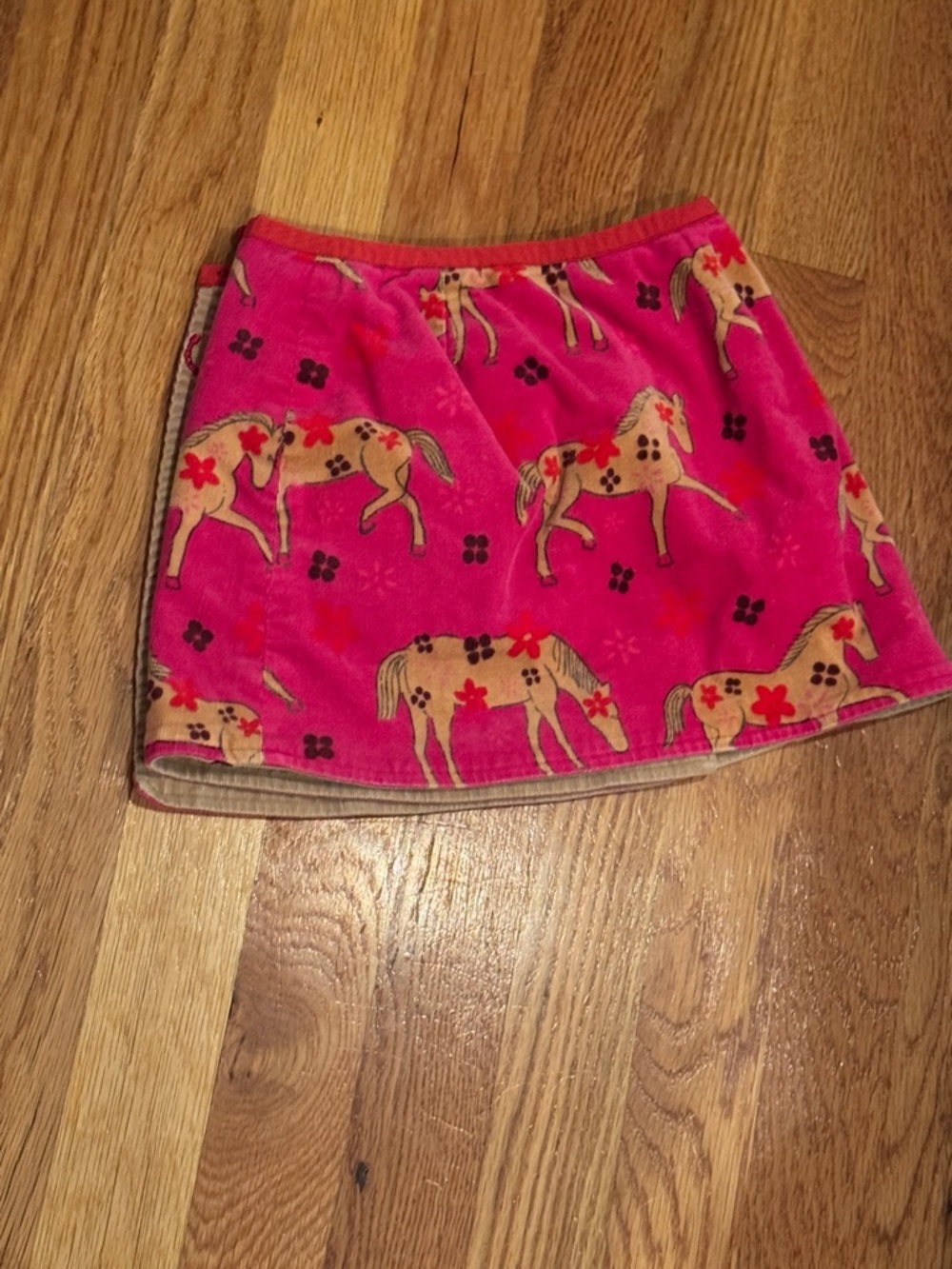 Lilly Pulitzer Pink Horse Print Reversible Kids Skirt - Picture 3 of 4